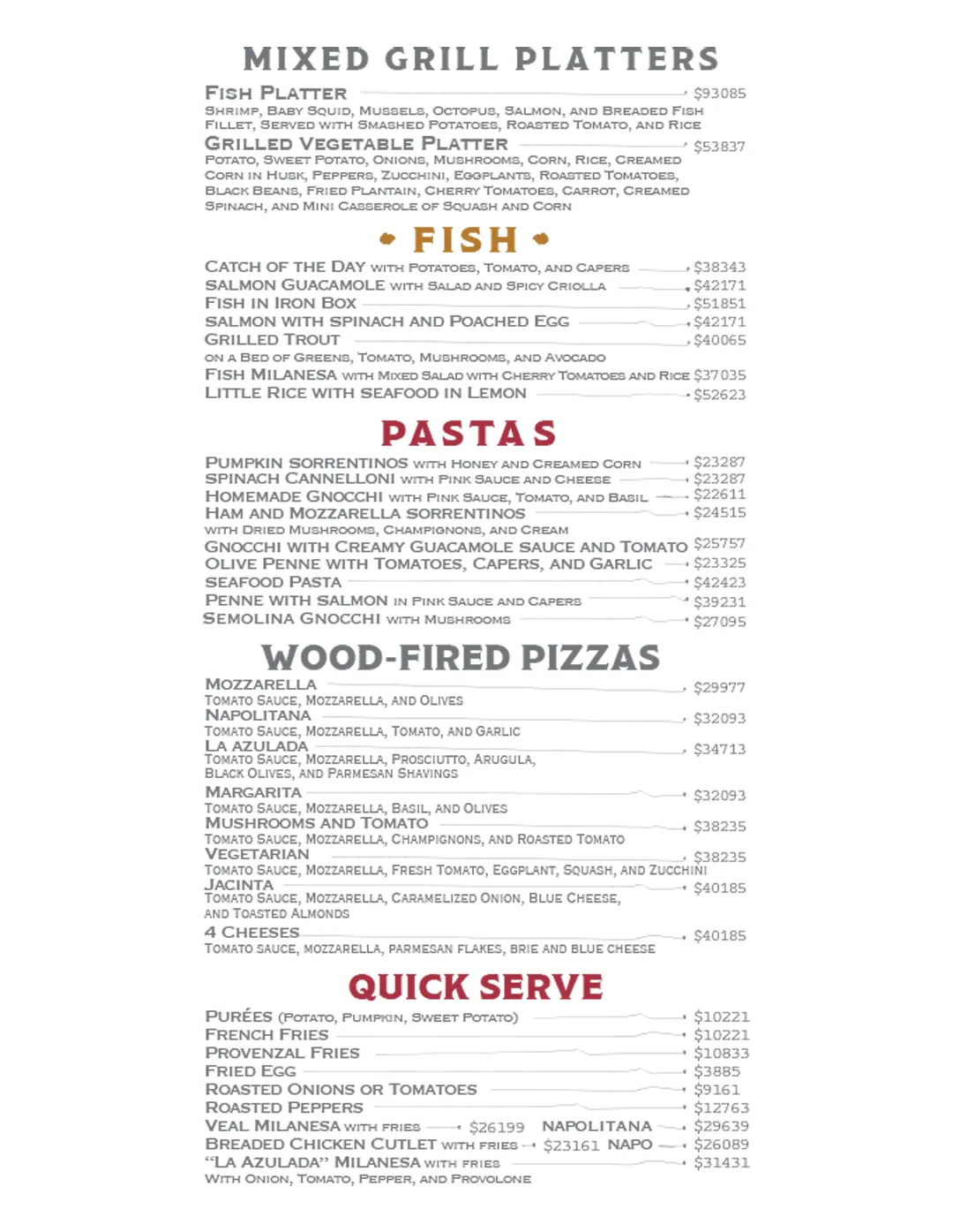 Menu — Page 4