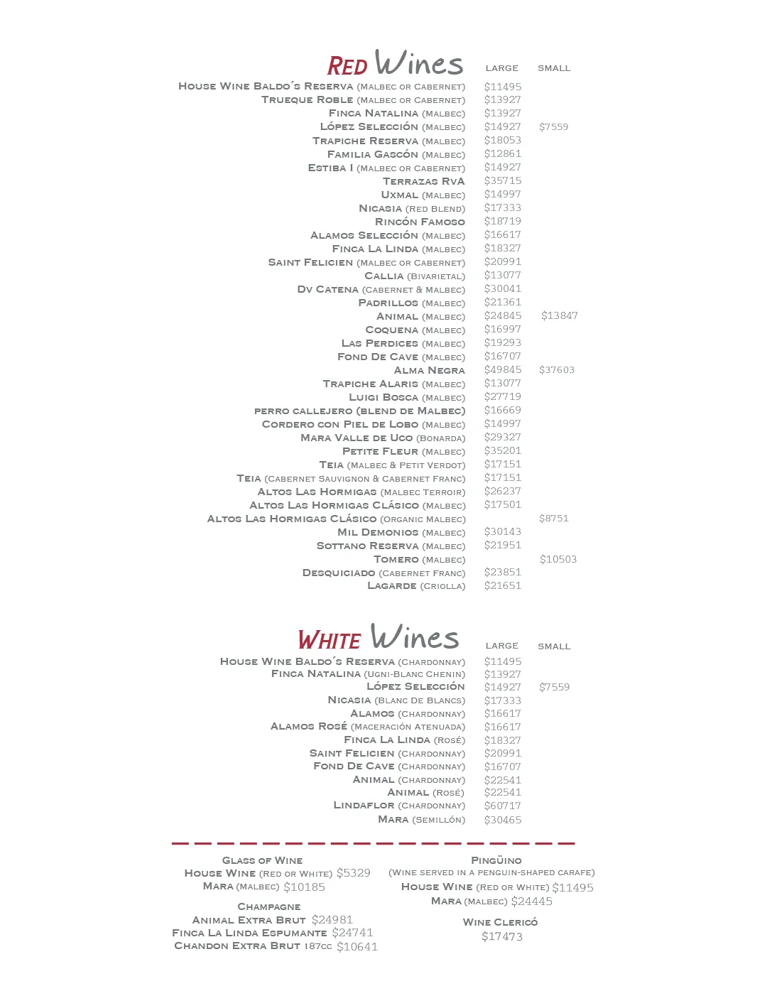 Menu — Page 6