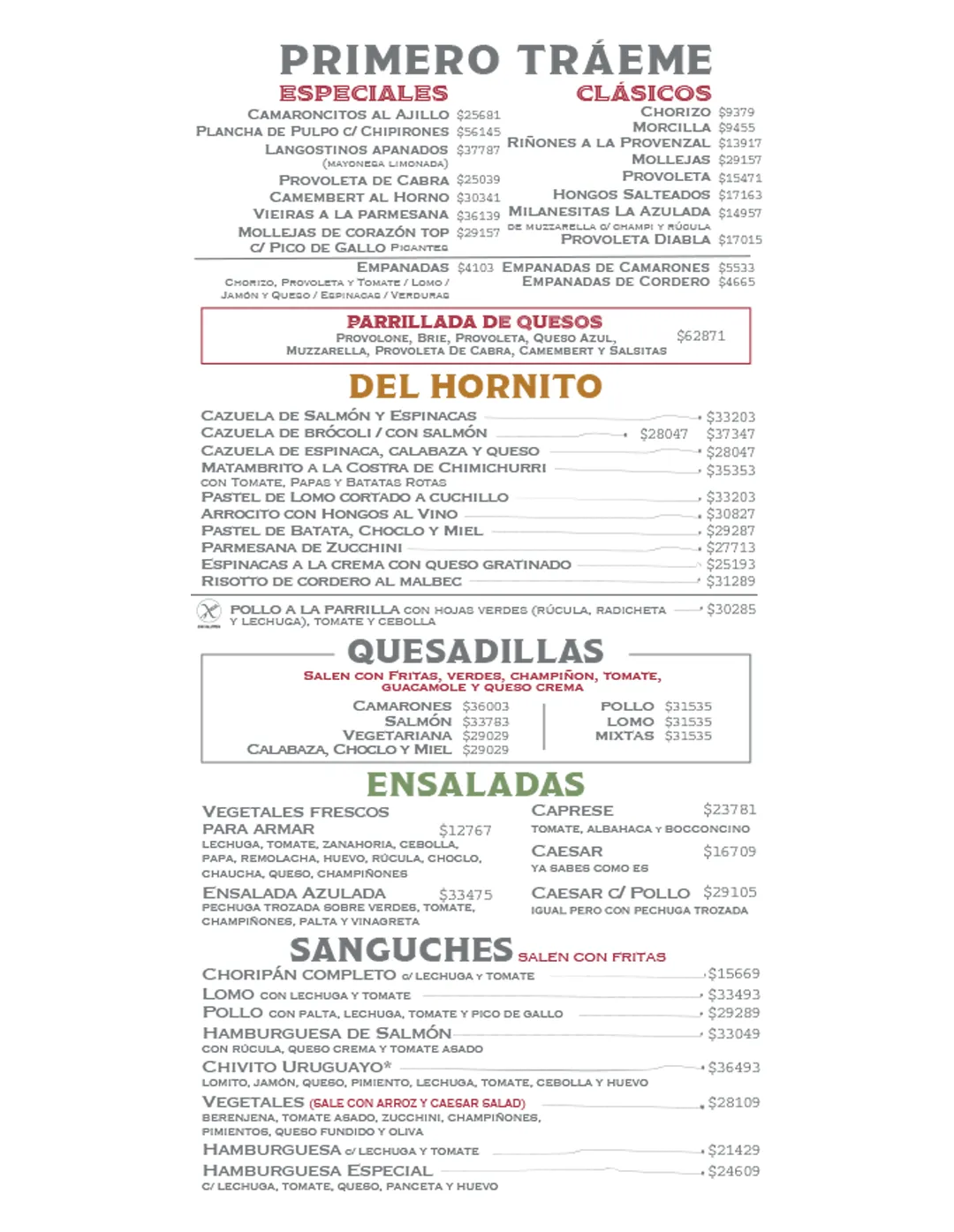 Menú — Página 2